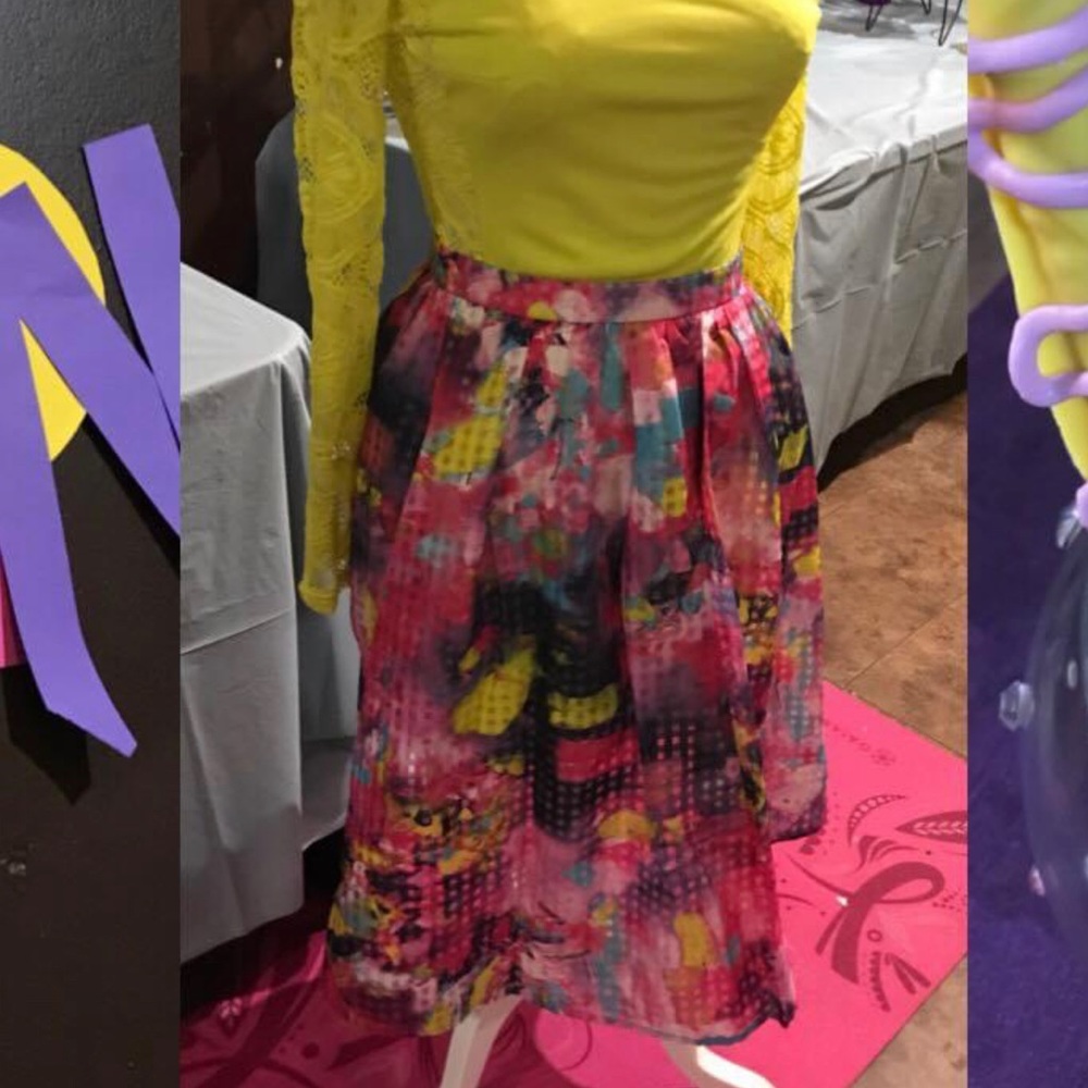 NWOT Pink 🌸🌸🌺Colorful Pattern Maxi Skirt - Picture 8 of 10